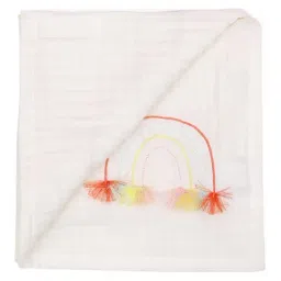 MiArcus White Cotton 180 GSM Blanket (0-24 Month) - Set of 1-picture-22