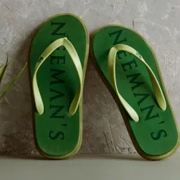 Neemans Men's Eco Classic Green Flip Flops image 1