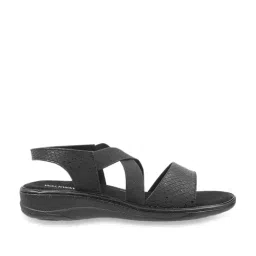 Walkway Women's Black Sling Back Wedges-picture-22