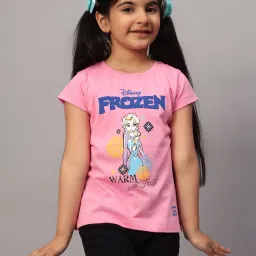 Cantabil Kids Pink Printed T-Shirt image 1