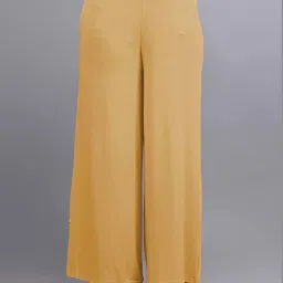 Lyra Beige Cotton Flared Pants image 1