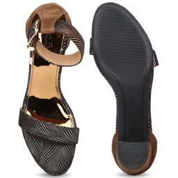 Inc.5 Women's Antique Gold Ankle Strap Sandals image 3