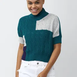 Forever 21 Teal Sweater image 1