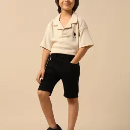 U.S. Polo Assn. Boys Black Cotton Shorts image 4