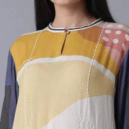 W Multicolor Printed Maxi Dress image 5