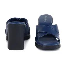 Louis Stitch Women's Prussian Blue Cross Strap Sandals image 5