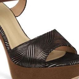 Inc.5 Women's Antique Gold Ankle Strap Stilettos image 4