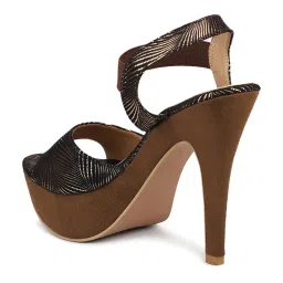 Inc.5 Women's Antique Gold Ankle Strap Stilettos image 5