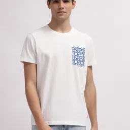 Gant Off White  Regular Fit Printed T-Shirt image 1
