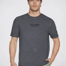 Skechers Bold Black Relaxed Fit Crew T-Shirt image 1