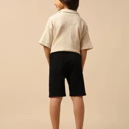 U.S. Polo Assn. Boys Black Cotton Shorts image 2