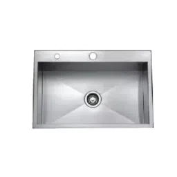 Jayna Square 30x20x09 inch Brush Finish Stainless Steel Single Bowl Kitchen Sink with Soap Dispenser, JS 3020-picture-36