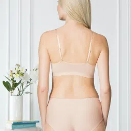 Van Heusen Comfort Fit Non Padded Wireless Solid Bralette - Candied Ginger image 2