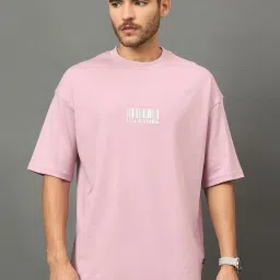 Club York Pink Regular Fit Printed T-Shirt image 1