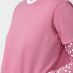 Forever 21 Pink Floral Print Box Crop Top image 5