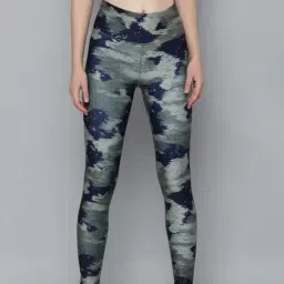 Reebok Green Printed Sports Tights-picture-33