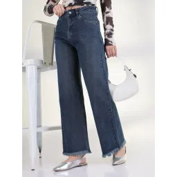 SHOWOFFFF Blue Straight Fit Jeans-picture-18