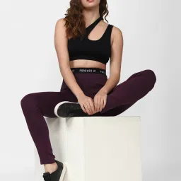 Forever 21 Purple Regular Fit Leggings image 4