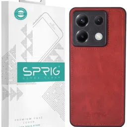 Sprig Back Cover for POCO X6 (Red) image 1