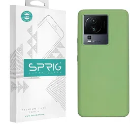 Sprig Liquid Silicone Back Cover for IQOO Neo 7 Pro 5G (Green) image 1