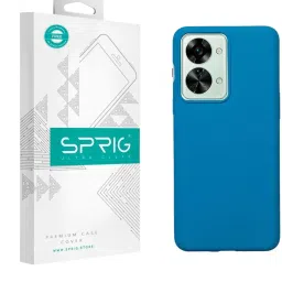 Sprig Liquid Silicone Back Cover for Oneplus Nord 2T 5G (Blue) image 1