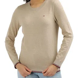 Tommy Hilfiger Beige Regular Fit Sweater image 1