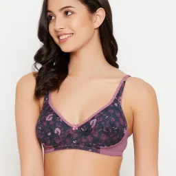 Clovia Navy Printed Non-padded Bra image 3