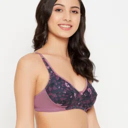 Clovia Navy Printed Non-padded Bra image 4