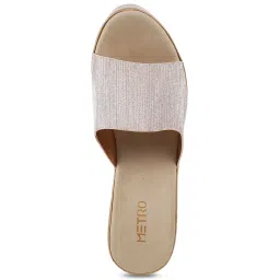 Metro Women's Beige Casual Sandals image 3