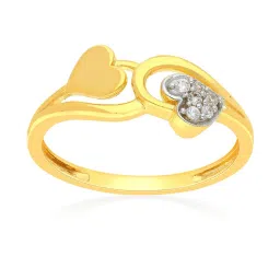 Malabar Gold and Diamonds 18k Gold Heart Ring for Women image 1