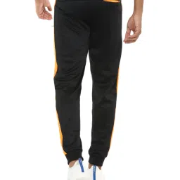 Van Heusen Black & Orange Slim Fit Colour Block Joggers image 2