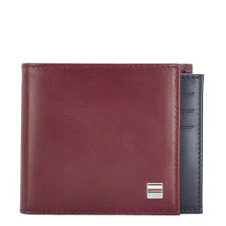 Tommy Hilfiger Insider Maroon Casual Leather Bi-Fold Wallet for Men image 1