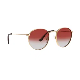 Opium Brown Round Unisex Sunglasses image 2