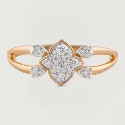 Mia by Tanishq Sparkle Promise Gold & Diamond Finger Ring image 3