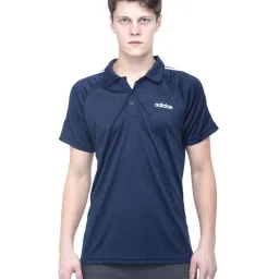 Adidas Navy Regular Fit Polo T-Shirt image 1