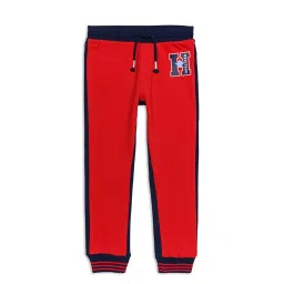 H by Hamleys Boys Red Solid Joggers image 1