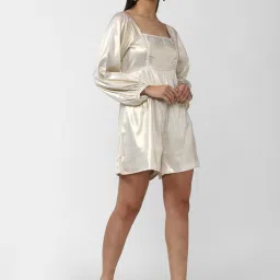 Forever 21 Beige Square Neck Playsuit image 4