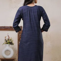 Auzanoor Collection Women Pack Of 2 Ethnic Motifs Regular Sleeves Kurtas image 4