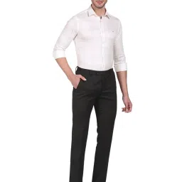 Arrow New York Off White Cotton Slim Fit Checks Shirt image 5