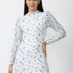 Forever 21 White Print Bodycon Dress image 1