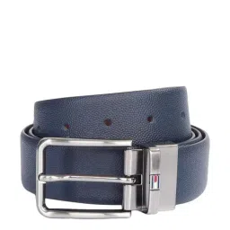 United Colors of Benetton Odessa Navy & Purple Leather Solid Reversible Belt-picture-15