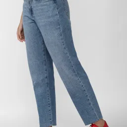 Forever 21 Blue Regular Fit Rinse Washed Jeans image 3