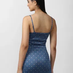 Forever 21 Blue Geometric Print Bodycon Dress image 2