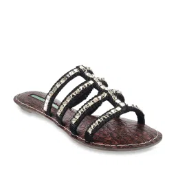 Catwalk Women's Gothic Black Casual Sandals image 1