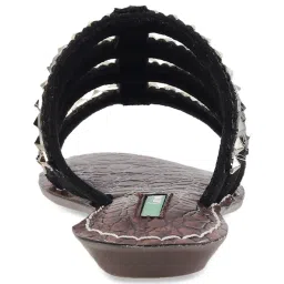 Catwalk Women's Gothic Black Casual Sandals image 5