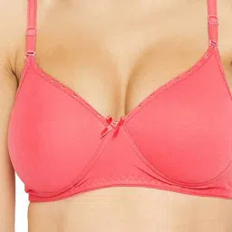 N-Gal Coral & Maroon Printed Bra & Panty Set (Pack Of 2) image 5