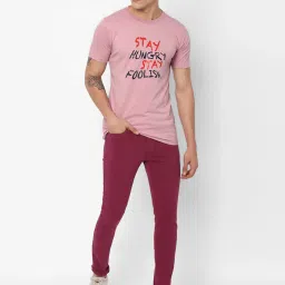 Forever 21 Pink  Regular Fit Printed T-Shirt image 5