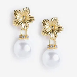 DressBerry Gold Plated Contemporary Drop Earrings-picture-26