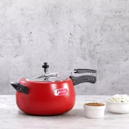 Wonderchef Regalia Pressure Cooker Red - 5 Litre image 2