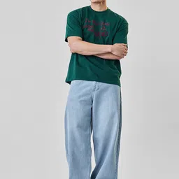 Snitch Men Mid-Rise Light Fade Baggy Jeans image 3